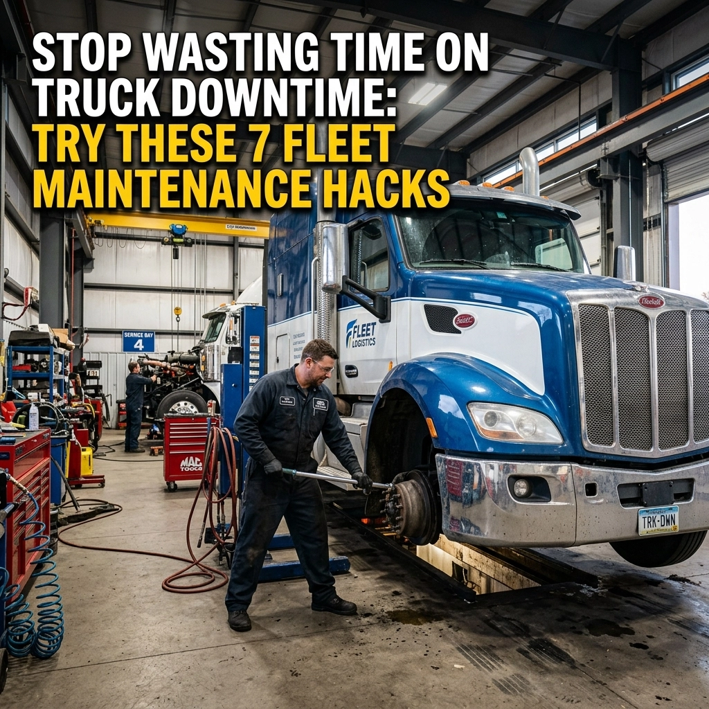 Stop Wasting Time on Truck Downtime: Try These 7 Fleet Maintenance Hacks